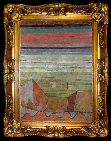 framed  Paul Klee View in the the fertile country, ta009-2